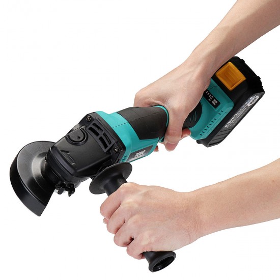 18V 20000mAh Cordless Electric Angle Grinder Tool Polishing Machine Dual Rechargeable Battery