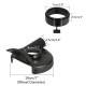 18cm Black Vacuum Dust Shroud Cover for Angle Grinder Hand Grind Convertible 18cm Black Vacuum Dust Shroud Cover for Angle Grinder Hand Grind Convertible