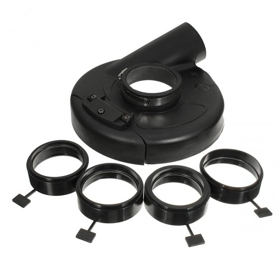 18cm Black Vacuum Dust Shroud Cover for Angle Grinder Hand Grind Convertible 18cm Black Vacuum Dust Shroud Cover for Angle Grinder Hand Grind Convertible