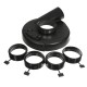 18cm Black Vacuum Dust Shroud Cover for Angle Grinder Hand Grind Convertible 18cm Black Vacuum Dust Shroud Cover for Angle Grinder Hand Grind Convertible