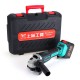 218TV 29800mAh 600W 12000r/min Cordless Electric Angle Grinder Power Cutting Tool with 3 125mm Cutting Wheels Rechargable Speed Adjustable 218TV 29800mAh 600W 12000r/min Cordless Electric Angle Grinder Power Cutting Tool with 3 125mm Cutting Wheels Rechargable Speed Adjustable