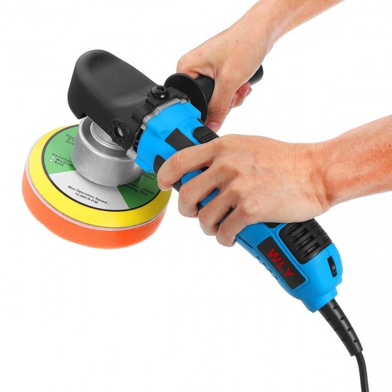 220V 680W Electric DA Polisher Car Polishing Variable Speed 6 Speed Car Waxer Sander Buffer Electric Floor Polisher