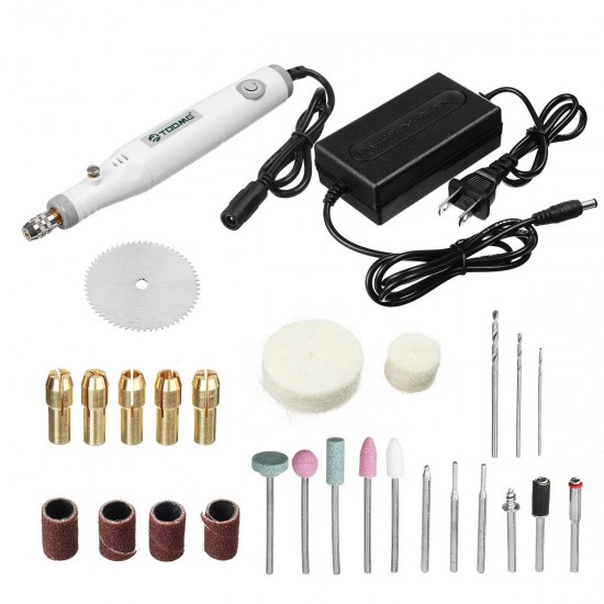28Pcs Electric Wood Engraving Pen Rotary Tool Sanding Grinding Polishing Cutting Tool 28Pcs Electric Wood Engraving Pen Rotary Tool Sanding Grinding Polishing Cutting Tool