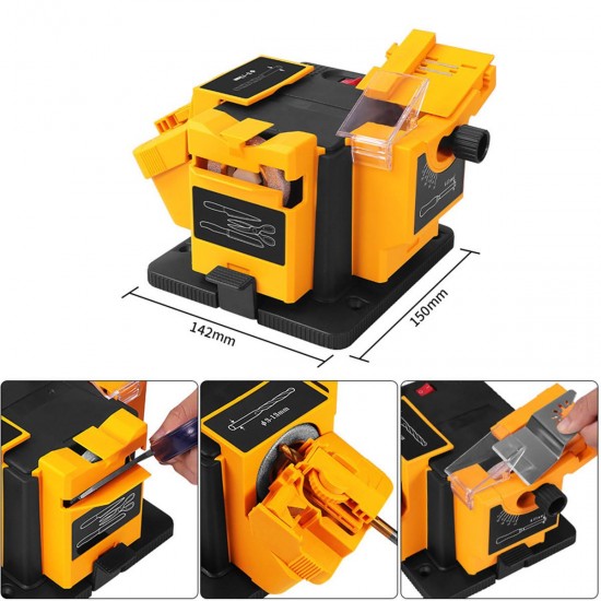 96W 220V Electric Adjustable Knife Sharpener Tool Multi-Function Household Drill Bit Scissor Sharpener Grinder 96W 220V Electric Adjustable Knife Sharpener Tool Multi-Function Household Drill Bit Scissor Sharpener Grinder