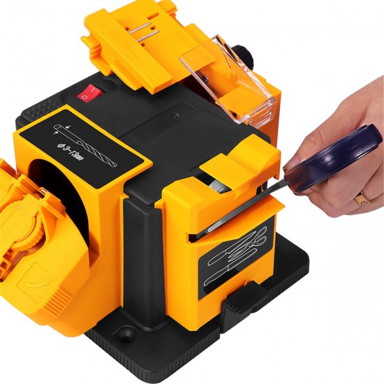 96W 220V Electric Adjustable Knife Sharpener Tool Multi-Function Household Drill Bit Scissor Sharpener Grinder