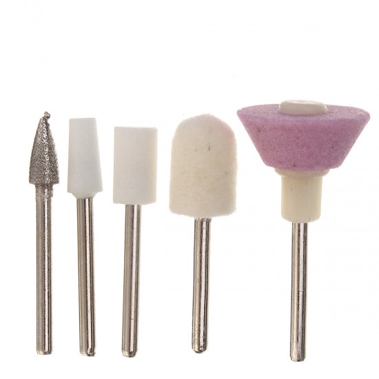 Nail Art Drill Kit Electric File Bits Acrylic Portable Salon Machine Tools Set