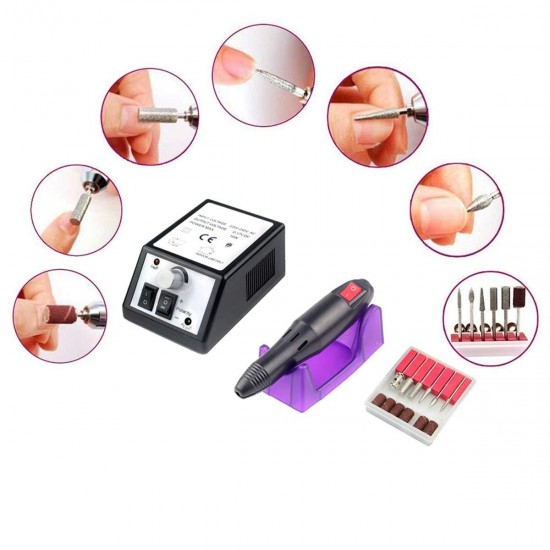 Profession Manicure Pedicure Electric Drill File Nail Art Pen Machine Tool Kit