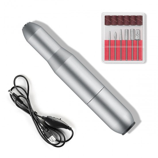 USB DC5V 15000rpm Mini Portable Electric Nail Polisher Pen Drill Polishing Machine