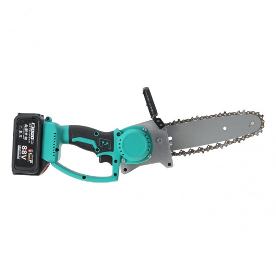 100-240V 21V 9'' Mini Portable One-Hand Saw Woodworking Electric Chain Saw Wood Cutter