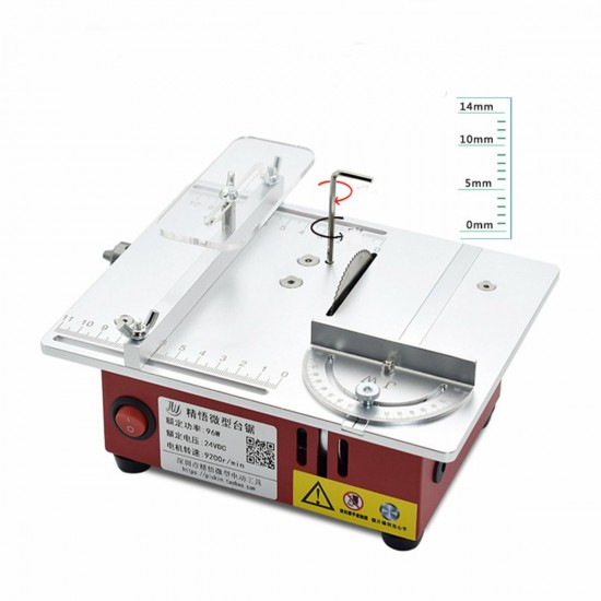 100-240V Mini Table Saws Multifunctional Lifting Electric Saw Wood Working DIY Bench Lathe Electric Polisher Grinder DIY Model Household Cutting Machine