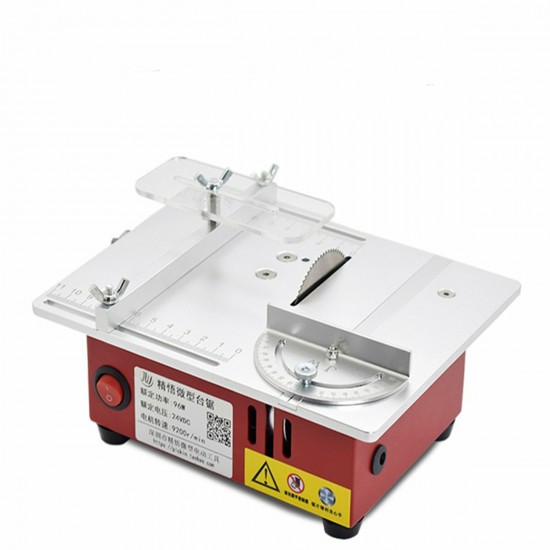 100-240V Mini Table Saws Multifunctional Lifting Electric Saw Wood Working DIY Bench Lathe Electric Polisher Grinder DIY Model Household Cutting Machine