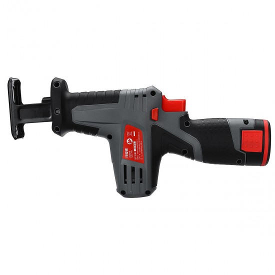 12V Lithium-Ion Cordless Reciprocating Saw Kit with 4x Wood Blades Wood Metal Cutting Power Tools