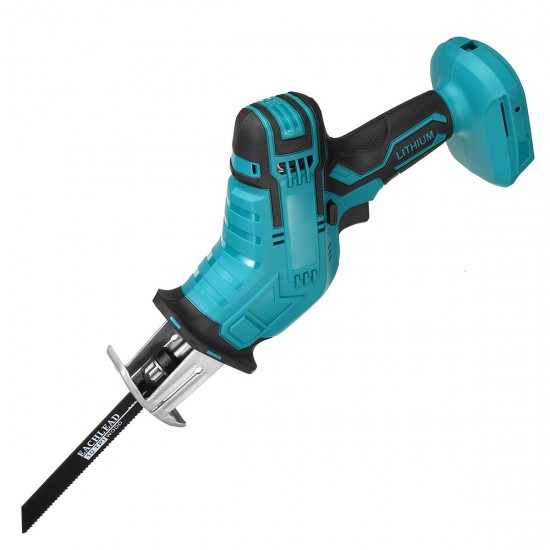 18V 10mm Coedless Handheld Electric Reciprocating Saw Variable Speed Electric Saw With 4X Saw Blades Adapted To Makita Battery