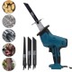 18V 10mm Cordless Electric Reciprocating Saw Cutting Tool With 4xSaw Blades For Makita 18V Battery