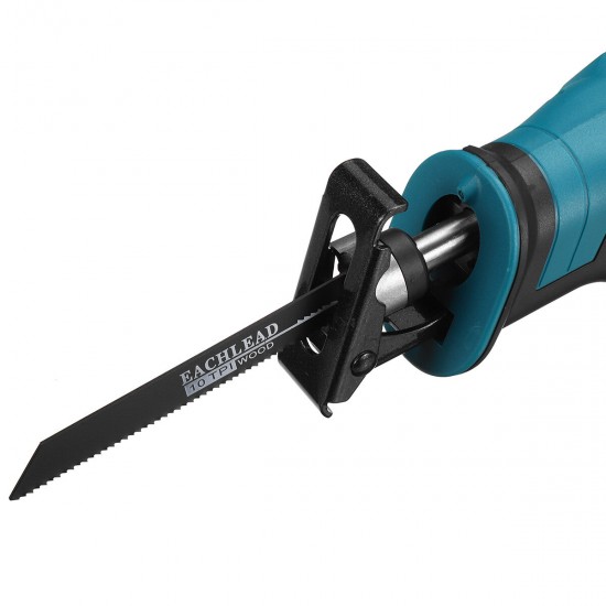18V Blue Electric Reciprocating Saw Variable Speed Cordless Wood Metal Cutting Power Tools Set 18V Blue Electric Reciprocating Saw Variable Speed Cordless Wood Metal Cutting Power Tools Set