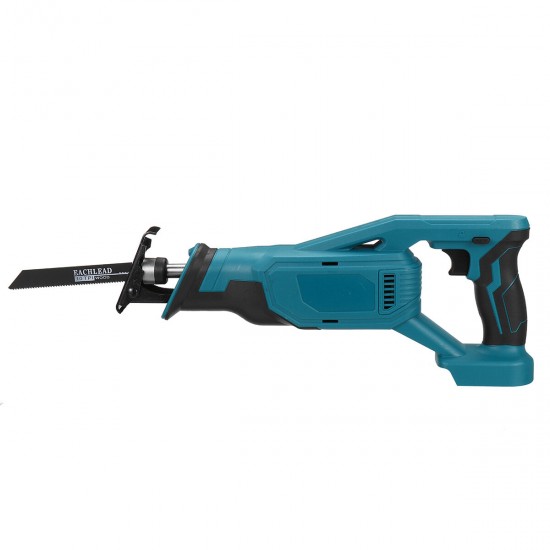 18V Blue Electric Reciprocating Saw Variable Speed Cordless Wood Metal Cutting Power Tools Set 18V Blue Electric Reciprocating Saw Variable Speed Cordless Wood Metal Cutting Power Tools Set