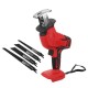 18V Coedless Handheld Electric Reciprocating Saw Electric Saber Saw With 4X Saw Blades Adapted To Makita Battery