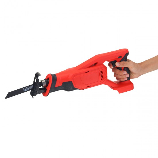 18V Red Electric Reciprocating Saw Variable Speed Cordless Wood Metal Cutting Power Tools Set 18V Red Electric Reciprocating Saw Variable Speed Cordless Wood Metal Cutting Power Tools Set