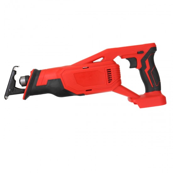 18V Red Electric Reciprocating Saw Variable Speed Cordless Wood Metal Cutting Power Tools Set 18V Red Electric Reciprocating Saw Variable Speed Cordless Wood Metal Cutting Power Tools Set
