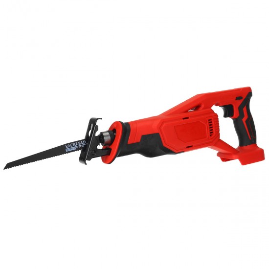 18V Red Electric Reciprocating Saw Variable Speed Cordless Wood Metal Cutting Power Tools Set