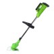 21V 650W 6000r/min Retractable Cordless Lawn Mower Grass Trimmer + 2 Lithium Batteries