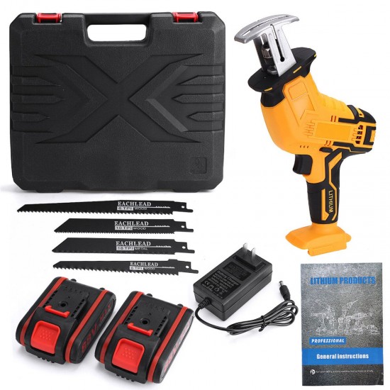 21V Cordless Reciprocating w/ 4 Blades Electric Cutting Recip Prunning