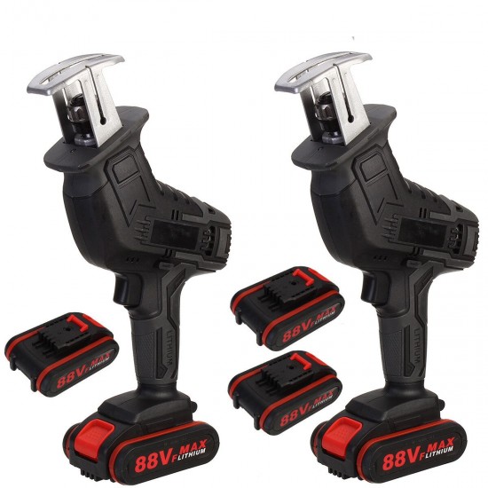 21V Cordless Reciprocating Saw Chainsaw W/ 4 Saw Blades Metal Cutting Woodworking 21V Cordless Reciprocating Saw Chainsaw W/ 4 Saw Blades Metal Cutting Woodworking