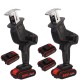 21V Cordless Reciprocating Saw Chainsaw W/ 4 Saw Blades Metal Cutting Woodworking 21V Cordless Reciprocating Saw Chainsaw W/ 4 Saw Blades Metal Cutting Woodworking
