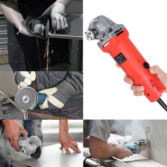 220V 1000W 10000RPM Electric Angle Grinder with 12 inch Chain Saw Chainsaw Bracket Set