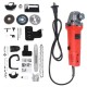 220V 1000W 10000RPM Electric Angle Grinder with 12 inch Chain Saw Chainsaw Bracket Set