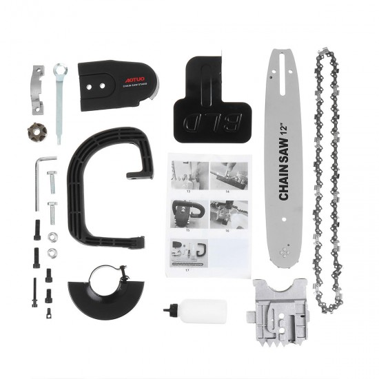 220V 1000W 10000RPM Electric Angle Grinder with 12 inch Chain Saw Chainsaw Bracket Set 220V 1000W 10000RPM Electric Angle Grinder with 12 inch Chain Saw Chainsaw Bracket Set