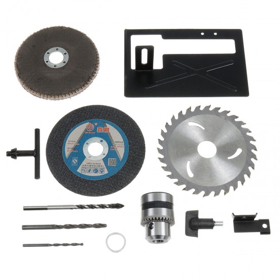 220V 1000W 10000RPM Electric Angle Grinder with 12 inch Chain Saw Chainsaw Bracket Set 220V 1000W 10000RPM Electric Angle Grinder with 12 inch Chain Saw Chainsaw Bracket Set