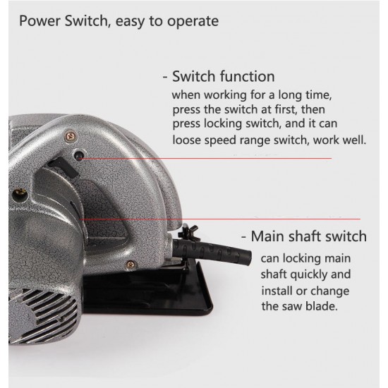 220V 7 Inch Electric Circular Saw 1480W Electric Saw Woodworking Cutting Machine with 60T Saw Blade 220V 7 Inch Electric Circular Saw 1480W Electric Saw Woodworking Cutting Machine with 60T Saw Blade