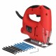 300W Multifunctional Jigsaw Electric Saws Handheld Woodworking Cutting Tool W/ 10pcs Blades
