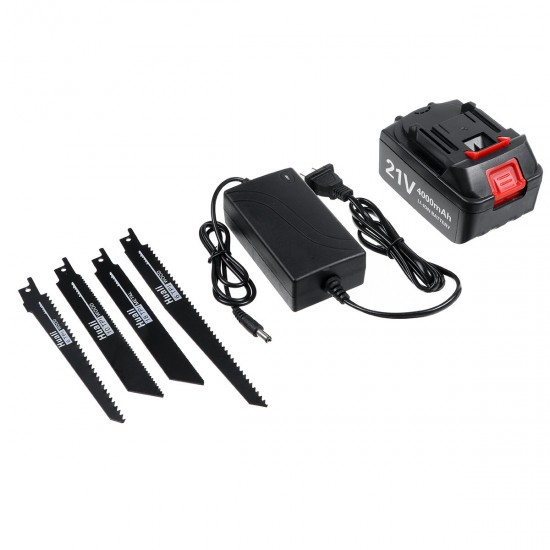 4000mAh Cordless Electric Reciprocating Saw Wood Cutting Rechargeable Power Tool 4000mAh Cordless Electric Reciprocating Saw Wood Cutting Rechargeable Power Tool
