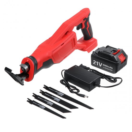 4000mAh Cordless Electric Reciprocating Saw Wood Cutting Rechargeable Power Tool 4000mAh Cordless Electric Reciprocating Saw Wood Cutting Rechargeable Power Tool