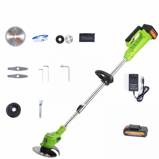 450W 110-240V Electric Cordless Grass Trimmer Cutter Garden Heavy Duty Weed Lawn Strimmer Kit