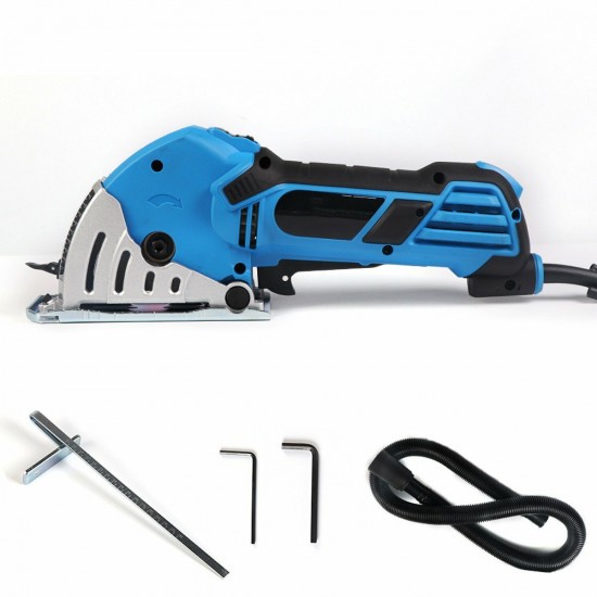 550W 4200rmp Mini Circular Saw Electric Handheld Multi-function Woodworking Tool with 3 Blades