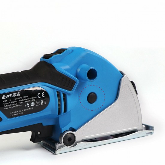 550W 4200rmp Mini Circular Saw Electric Handheld Multi-function Woodworking Tool with 3 Blades