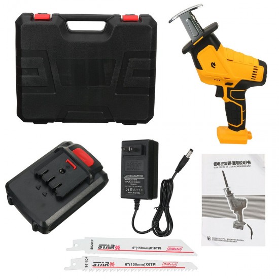 88VF Cordless Electric Reciprocating Saw Sabre Saw Jigsaw Cutting Cutter With Battery 88VF Cordless Electric Reciprocating Saw Sabre Saw Jigsaw Cutting Cutter With Battery