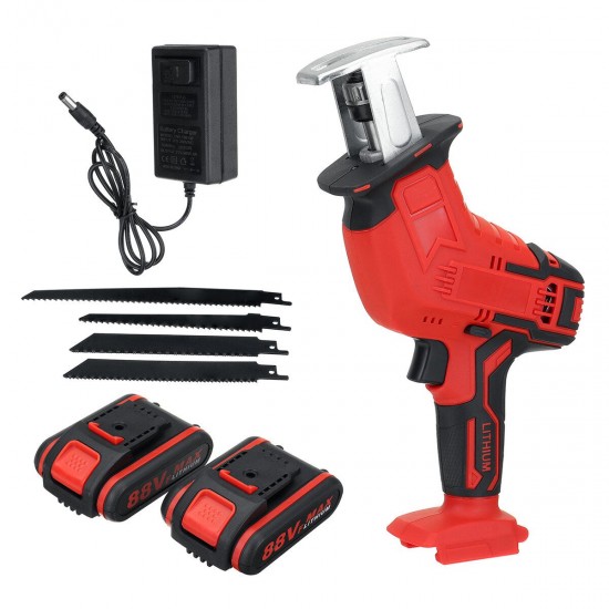 88VF Electric Reciprocating Saws Outdoor Woodworking Cordless Portable Saw With Blade