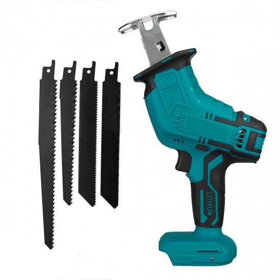 Cordless Reciprocating Saw Body With 4 Saw Blades For Makita 18V Battery