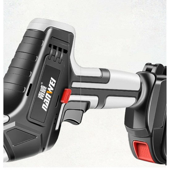 21V 15mm Cordless Electric Reciprocating Saw Variable Speed Electric Saw With 2 Saw Blades 2 Lithium-Ion Batteries 21V 15mm Cordless Electric Reciprocating Saw Variable Speed Electric Saw With 2 Saw Blades 2 Lithium-Ion Batteries