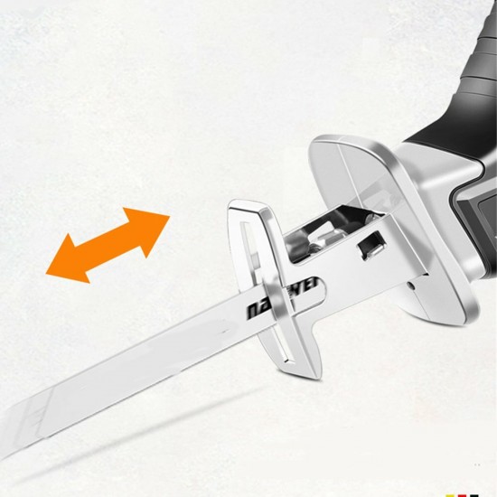 21V 15mm Cordless Electric Reciprocating Saw Variable Speed Electric Saw With 2 Saw Blades 2 Lithium-Ion Batteries 21V 15mm Cordless Electric Reciprocating Saw Variable Speed Electric Saw With 2 Saw Blades 2 Lithium-Ion Batteries