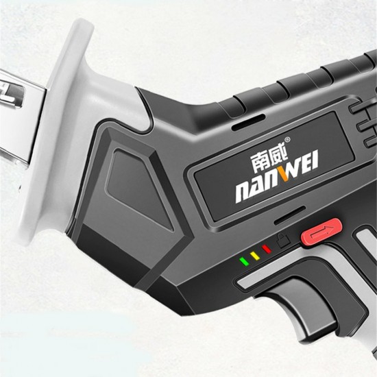 21V 15mm Cordless Electric Reciprocating Saw Variable Speed Electric Saw With 2 Saw Blades 2 Lithium-Ion Batteries 21V 15mm Cordless Electric Reciprocating Saw Variable Speed Electric Saw With 2 Saw Blades 2 Lithium-Ion Batteries