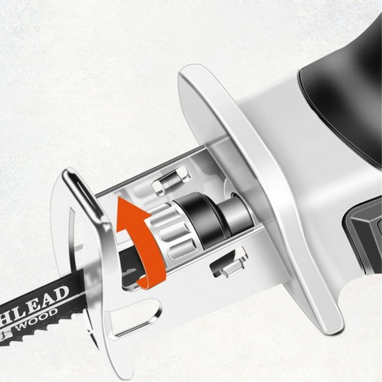 21V 15mm Cordless Electric Reciprocating Saw Variable Speed Electric Saw With 2 Saw Blades 2 Lithium-Ion Batteries 21V 15mm Cordless Electric Reciprocating Saw Variable Speed Electric Saw With 2 Saw Blades 2 Lithium-Ion Batteries