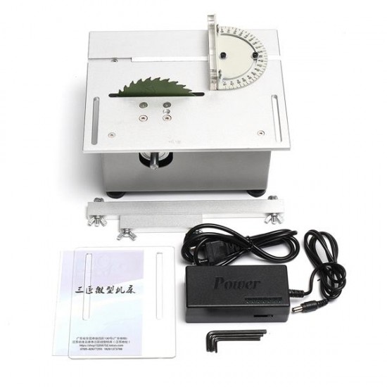 T5 Mini Precision Table Saw DIY Woodworking Lathe Polisher Drilling Machine DC 12-24V T5 Mini Precision Table Saw DIY Woodworking Lathe Polisher Drilling Machine DC 12-24V