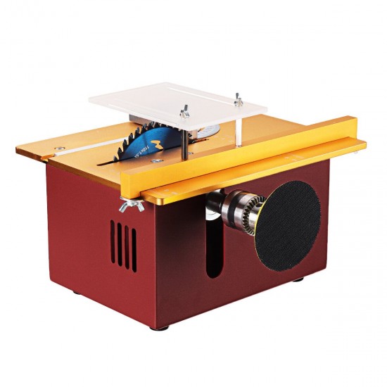 T60 DC 12-24vDC Mini Table Saw DIY Woodworking Saw Table Cutter Small Chainsaw 9000r / min