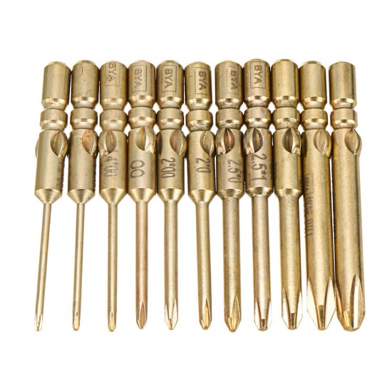 10Pcs 40mm Magnetic Screwdriver Bits Hex Cross Head PH0 PH1 PH2 Bit For Electric Screwdriver 10Pcs 40mm Magnetic Screwdriver Bits Hex Cross Head PH0 PH1 PH2 Bit For Electric Screwdriver