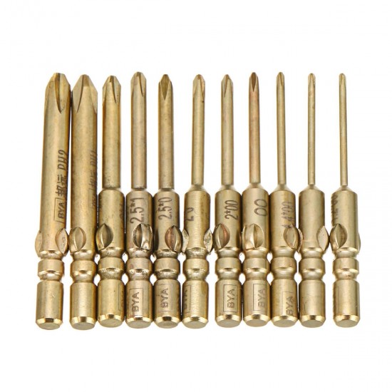 10Pcs 40mm Magnetic Screwdriver Bits Hex Cross Head PH0 PH1 PH2 Bit For Electric Screwdriver 10Pcs 40mm Magnetic Screwdriver Bits Hex Cross Head PH0 PH1 PH2 Bit For Electric Screwdriver